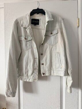 100% Cotton Forever 21 Plus Size Light Blue Denim Jean Jacket